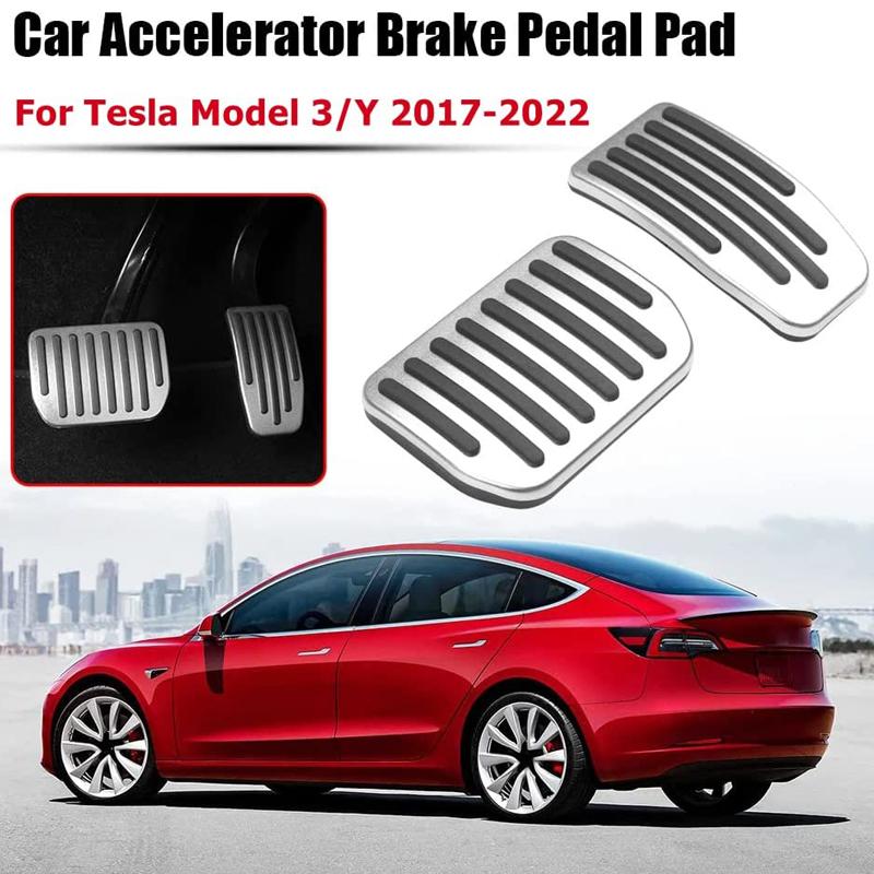 

Custom Foot Pedal Pads for Tesla Model 3 Model Y Non-Slip Accelerator Brake Pedal Cover Multicolor Optional Car