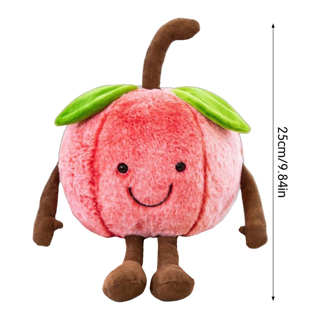 Stuffed Cherry Doll Plush Toy Lovely Soft Plushies Doll Bag Pendant for Kids Baby Comforting Gifts