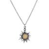Star and Moon Geometric Pendant Daily and Party Occasions Elegant Vintage Style Necklace with  All-Season Accessory