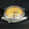 VINTAGE SEIKO 5 AUTOMATIC 7019A JAPAN MENS YELLOW COLOR DIAL WATCH a708558-1