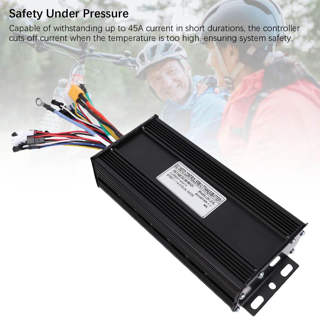 Sinuswellen-Controller 45A Aluminium 3 Modi Elektrofahrradroller-Controller für 36V 48V 52V 1500W 2000W Bürstenlosen Motor