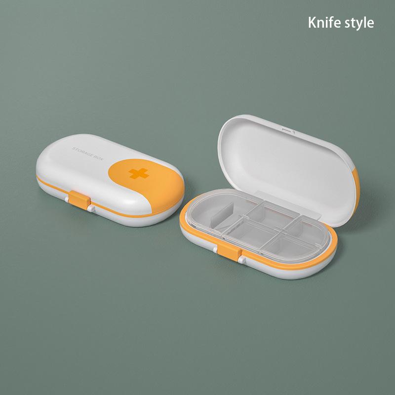 Portable 4/6 Grids Travel Pill Case with Pill Cutter Organizer Pill Box Medicine Storage Container Drug Tablet Plastic Pillboxes