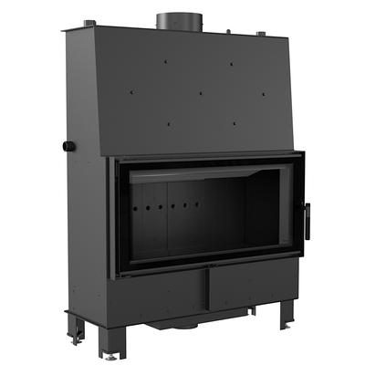 Wasserheizender Kamin KRATKI LUCY 20 kW Ø 200 Schwarze Thermotec-Auskleidung
