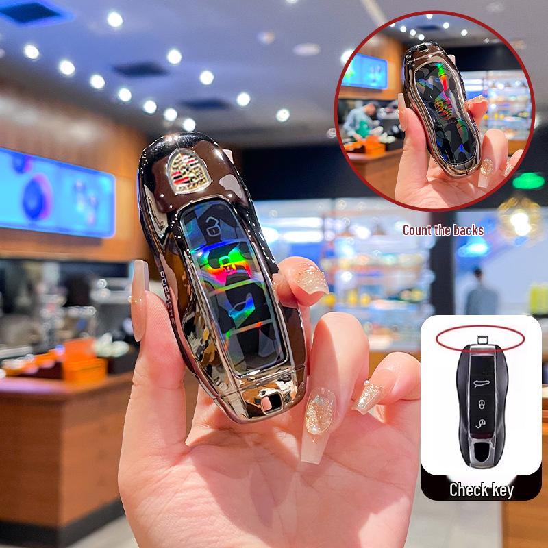 Compatible with Porsche Macan New Energy Key Case 2024/2025 Macan4 Jinchi EV Metal Shell