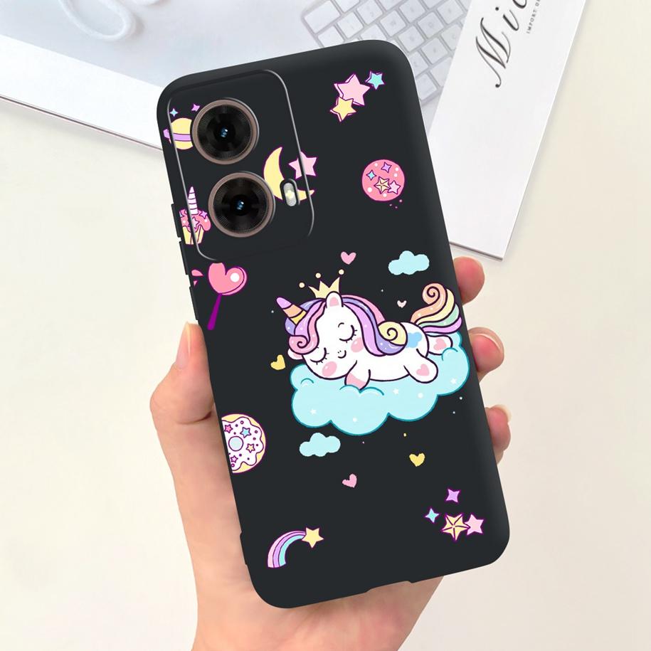 For Motorola Moto G85 5G Case Cute Astronaut Girls Soft Silicone TPU Phone Cover For Moto G85 2024 Funda G 85 MotoG85 Matte Case