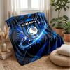Coperta in Morbido Pile di Flanella Atalanta FC Leggera Accogliente Calda Coperta da Divano Letto Decorazione per la Casa