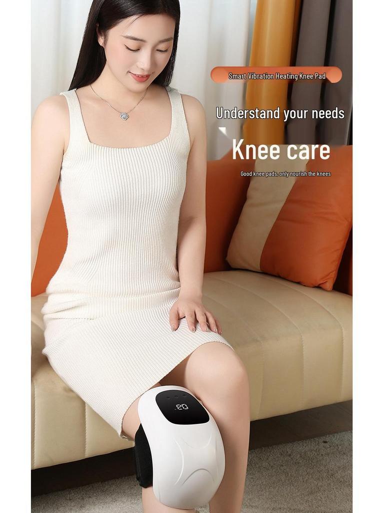 Cross-Border Heated Knee Massager with Red Light Vibration for Cold Legs