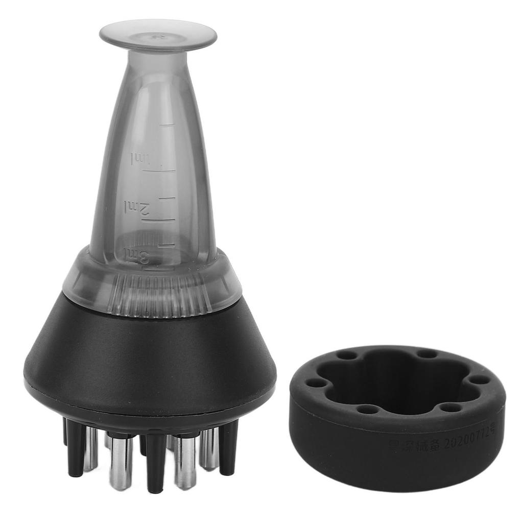 1ML Scalp Solution Applicator 7 Combs Ball Type Head Shampoo Hair Conditioner Massager Brush