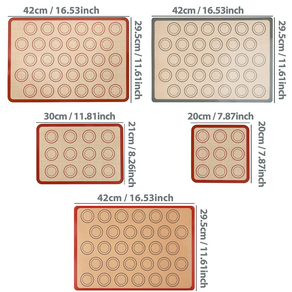 1PC Silicone Baking Mat for Oven, Reusable Non Stick Heat Resistant Bakeware Sheets Liner, Baking Tools for Cookie Macaron Bread