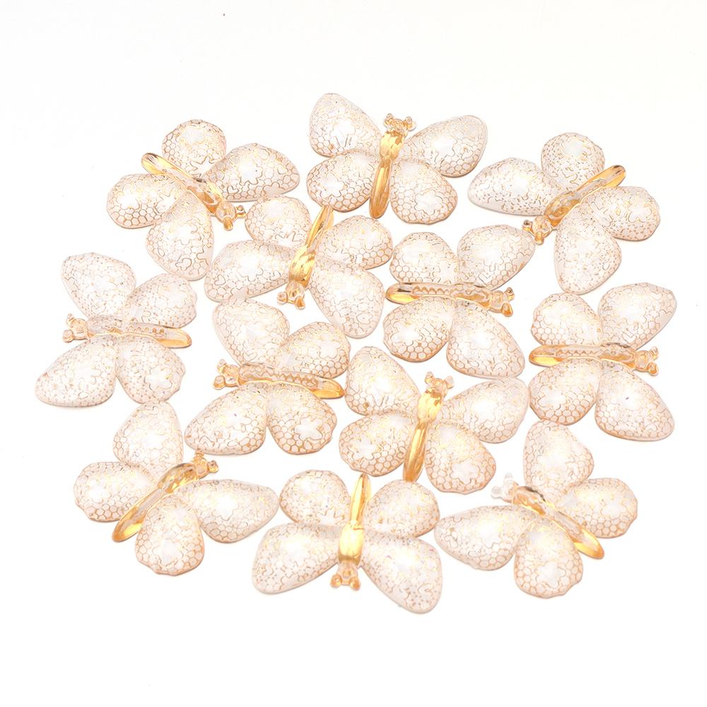 

10pcs/Lot Acrylic Butterfly Charms Beads Mixed Color Pendant for Jewelry Making DIY Necklace Earings Jewelry Accessories Supply белый