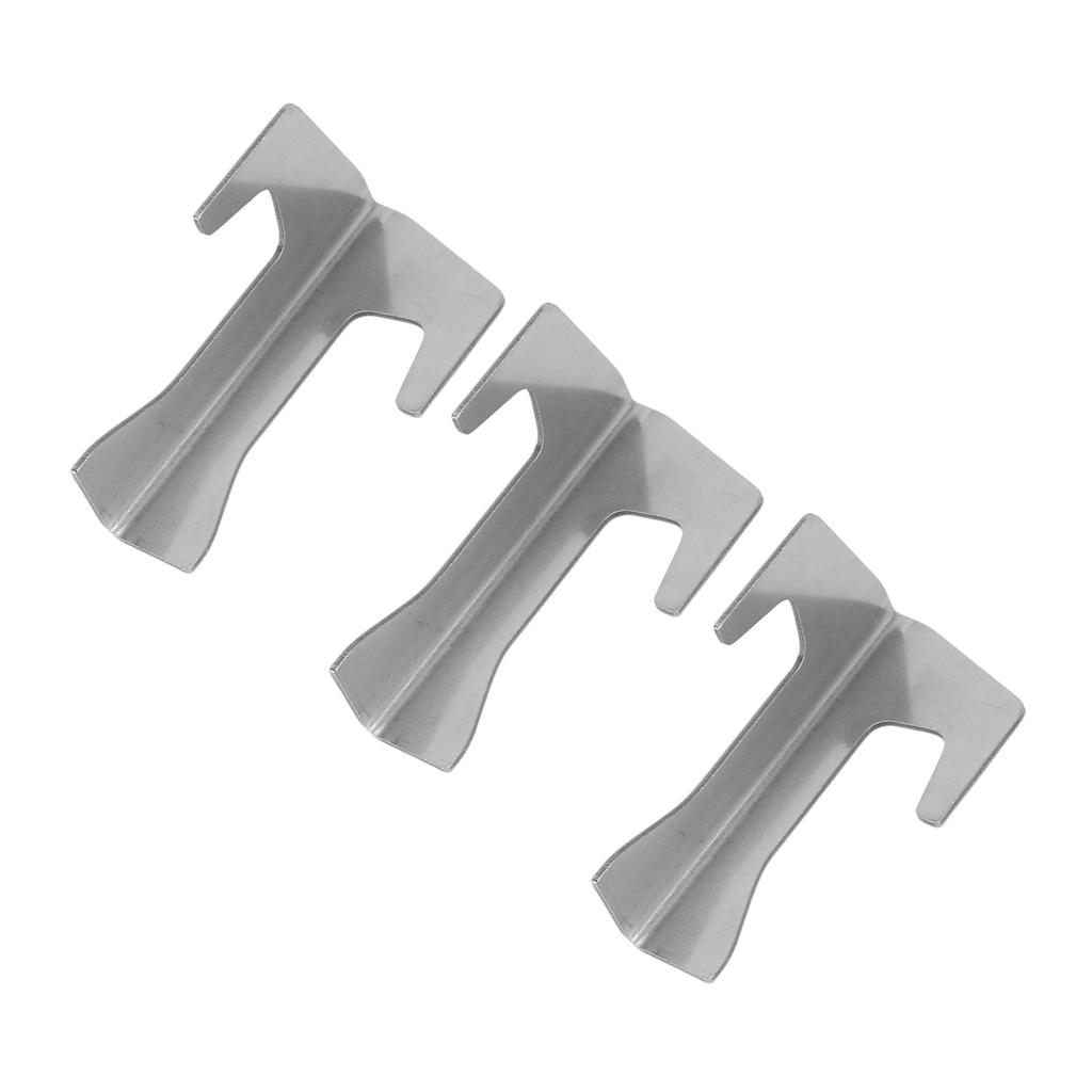 3 Pcs Barbecue Fire Plate Spacer Stainless Steel BBQ Pan Gasket Holder Grill Mat Support Stand