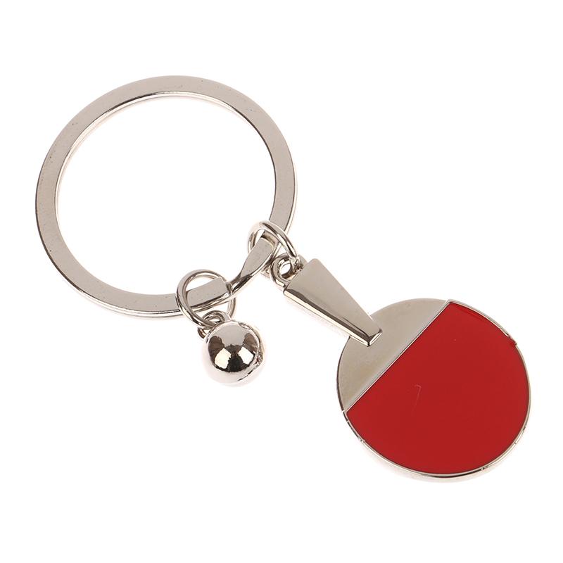 Creative Soccer Playground Keychain Unisex Metal Tennis Table Tennis Golf Key Holder Fans Gifts
