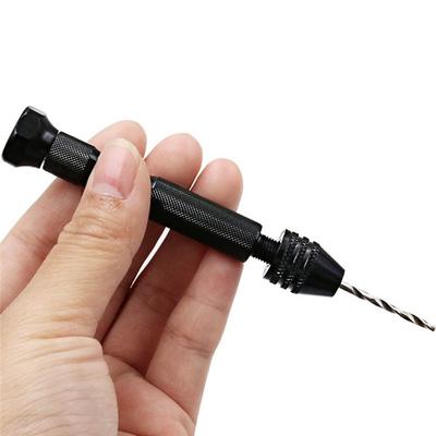 Adjustable Rotary Tools Mini Micro Aluminum Hand Drill Woodworking Drilling With Keyless Chuck Manual Hand Drill