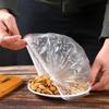 300pcs Disposable Food Cover Plastic Wrap Elastic Food Lids For Fruit Bowls Cups Plates Storage Kitchen Fresh Keeping Saver Bag