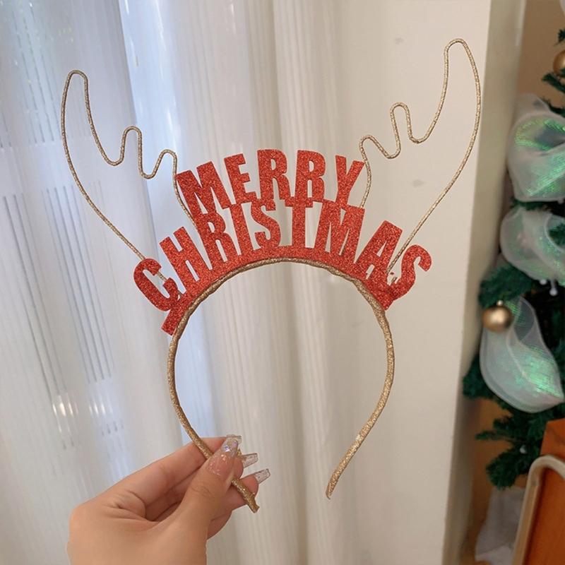 Verstellbares Weihnachts-Schneeflocken-Haarband Feiertagsparty Zusammenkünfte Kopfschmuck für Frauen und Mädchen