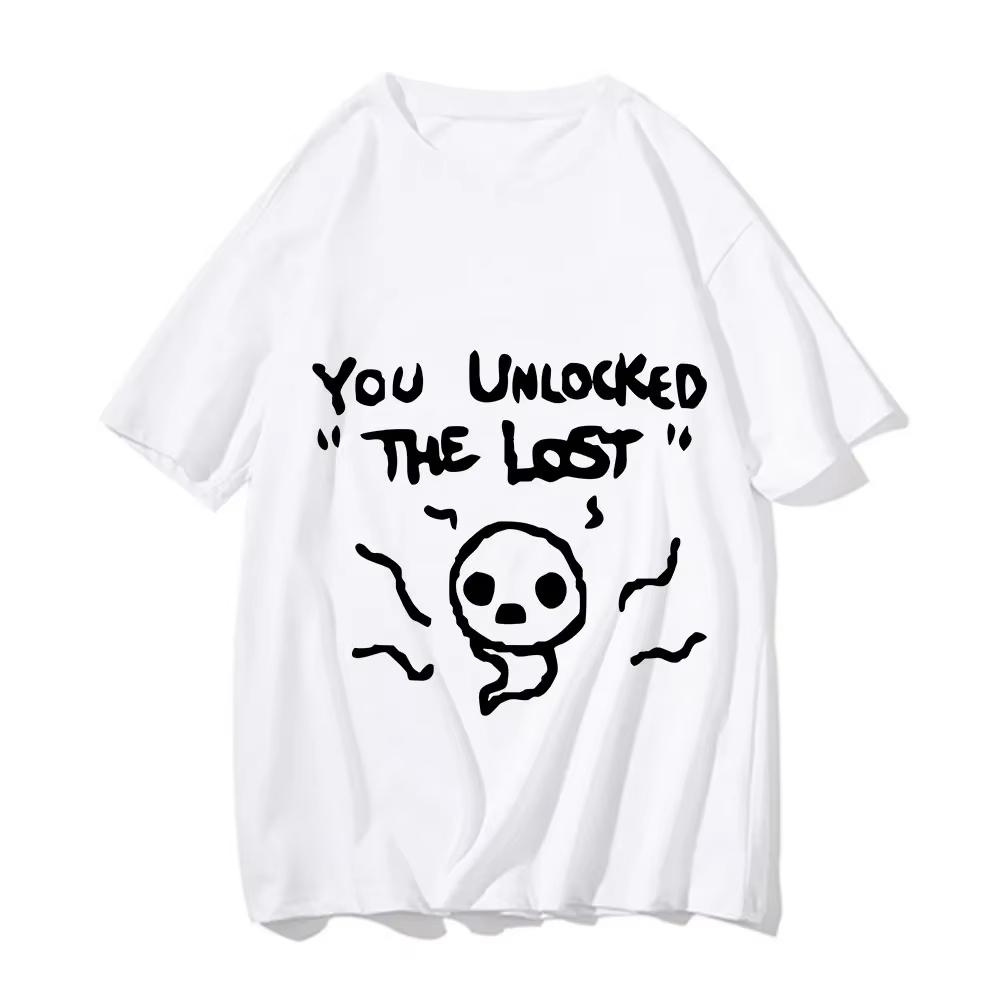 Isaac Print Tshirt for Unisex Woaen Casual Fashion Summer Cotton Short Sleeve Cartoon Casual Oversized Clothing for Unisex and Women