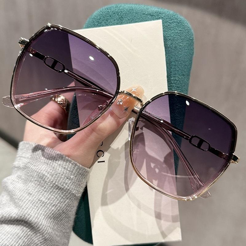 CLLOIO Polygonal Large Frame Prescription Reading Sunglasses Summer Travel Beach Driving Myopia Glasses Women Luxury Eyeglasses