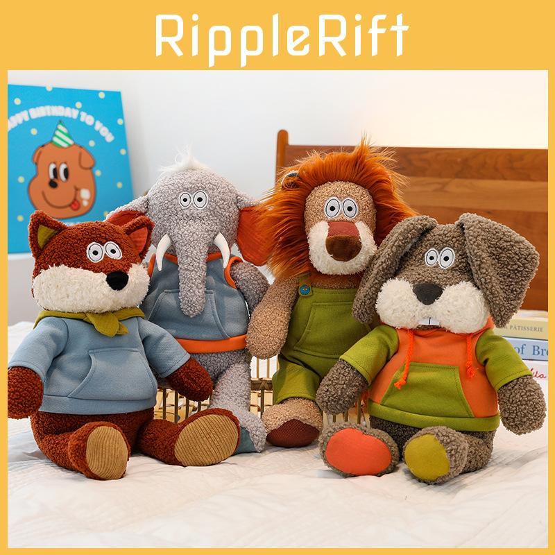 Lion Cartoon Cute Elephant Rabbit Fox Plush Toy Dolls Children Birthday Gifts