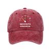 Embroidery Pattern Baseball Hat, Adjustable Back Buckle Retro Distressed Style Baseball Cap, Washed Cotton Fabric Outdoor Sunshade Cap