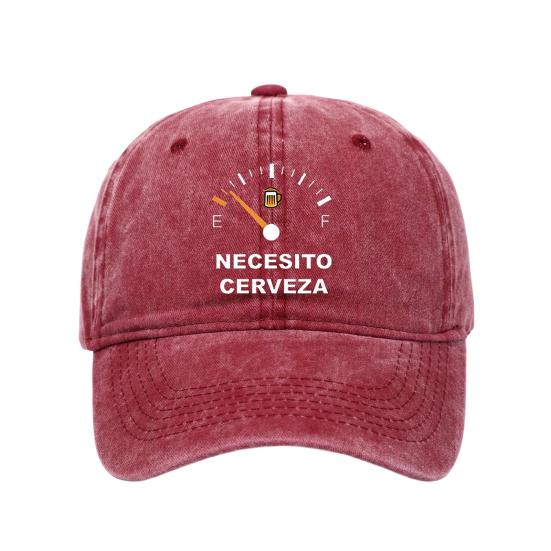 Embroidery Pattern Baseball Hat, Adjustable Back Buckle Retro Distressed Style Baseball Cap, Washed Cotton Fabric Outdoor Sunshade Cap