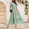 Women's Flowy Dresses Women's Summer Dresses Casual Short Sleeve Maxi Dresses Formal Maxi Dresses