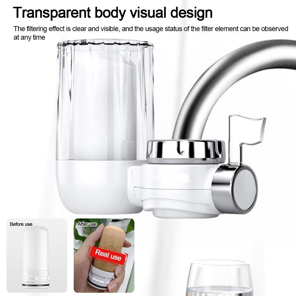 8 Layers Filtration Faucet-mounted Water Filter Washable Precision Purifier Water Purifier Physical Filtering Removable