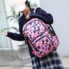 Mode Geometrische Print Rugzak voor Basisschoolleerlingen Meisje Tiener Lichtgewicht Nylon Schooltas Handheld Laptop Rugzak