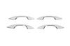 Håndtaksputer (4 stk, rustfritt stål) for Volkswagen Caddy 2020- år