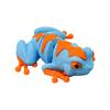 1/2/3Pcs 3D Printed Tropical Frog Ornament Movable Joints Frog Figurine Mini Articulated Frog Figure Fidget Toy Desktop Decoration Ornament