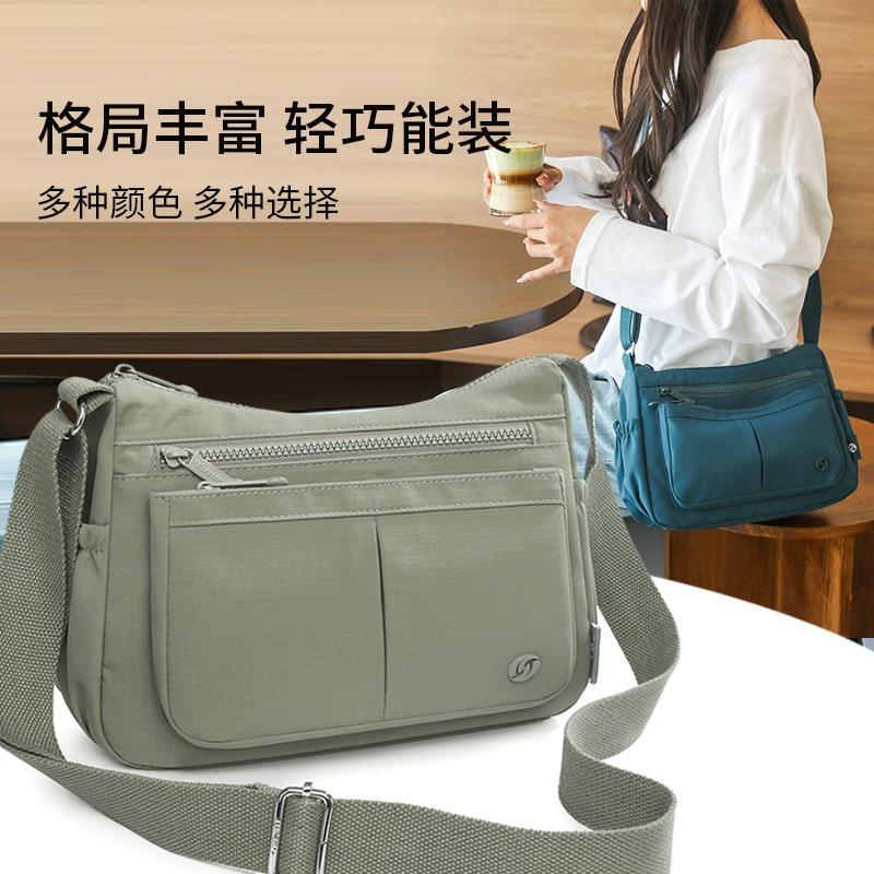 Casual Damenhandtaschen mit großem Fassungsvermögen, neue Sommerprodukte, leichte Umhängetaschen mit mehreren Fächern, modische einfache Messenger-Bags aus Nylon