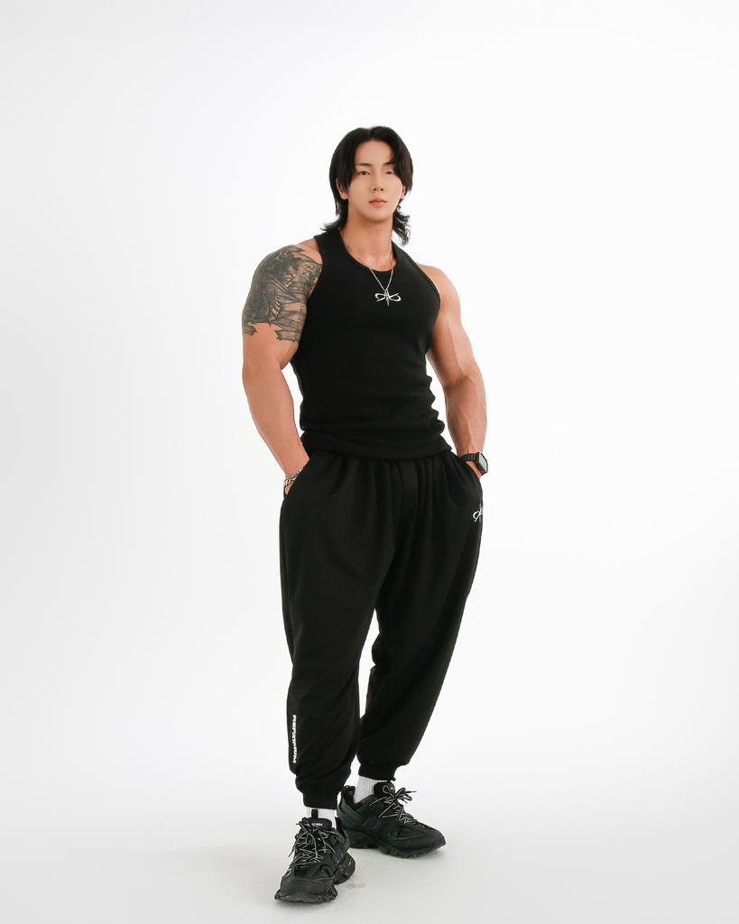 REPXIMUM Solid Mesh Wide Balloon Jogger Pants (4 Colors)