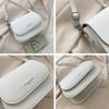 Fashion Crossbody Bag Flap Messenger Bag PU Leather Solid Color Handbags Saddle Shoulder Bag