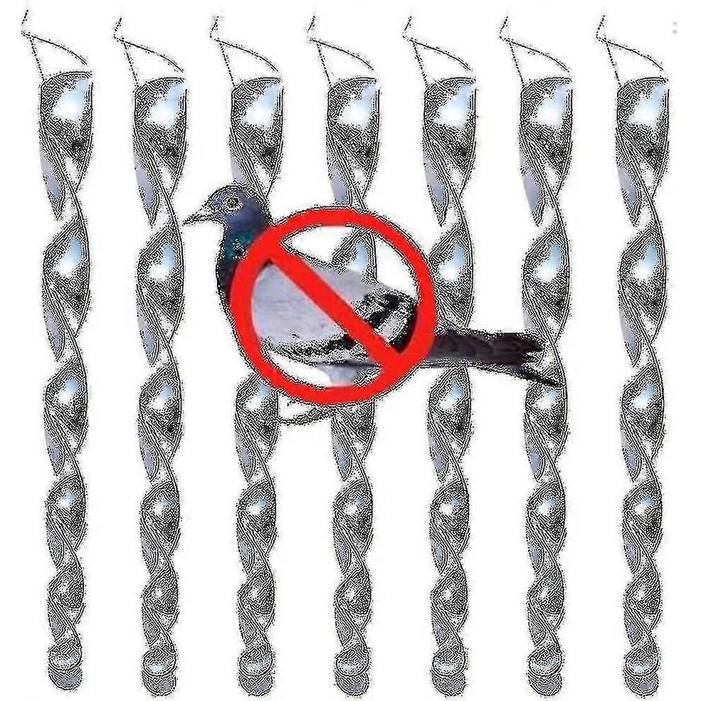 12 Pieces Reflective Wind Spiral Bird Scare Reflective Bird Repellent Garden Decoration For Balcony And Garden