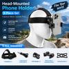 Head-Mounted Phone Holder for First-Person Shooting, Compatible with Apple Huawei Xiaomi