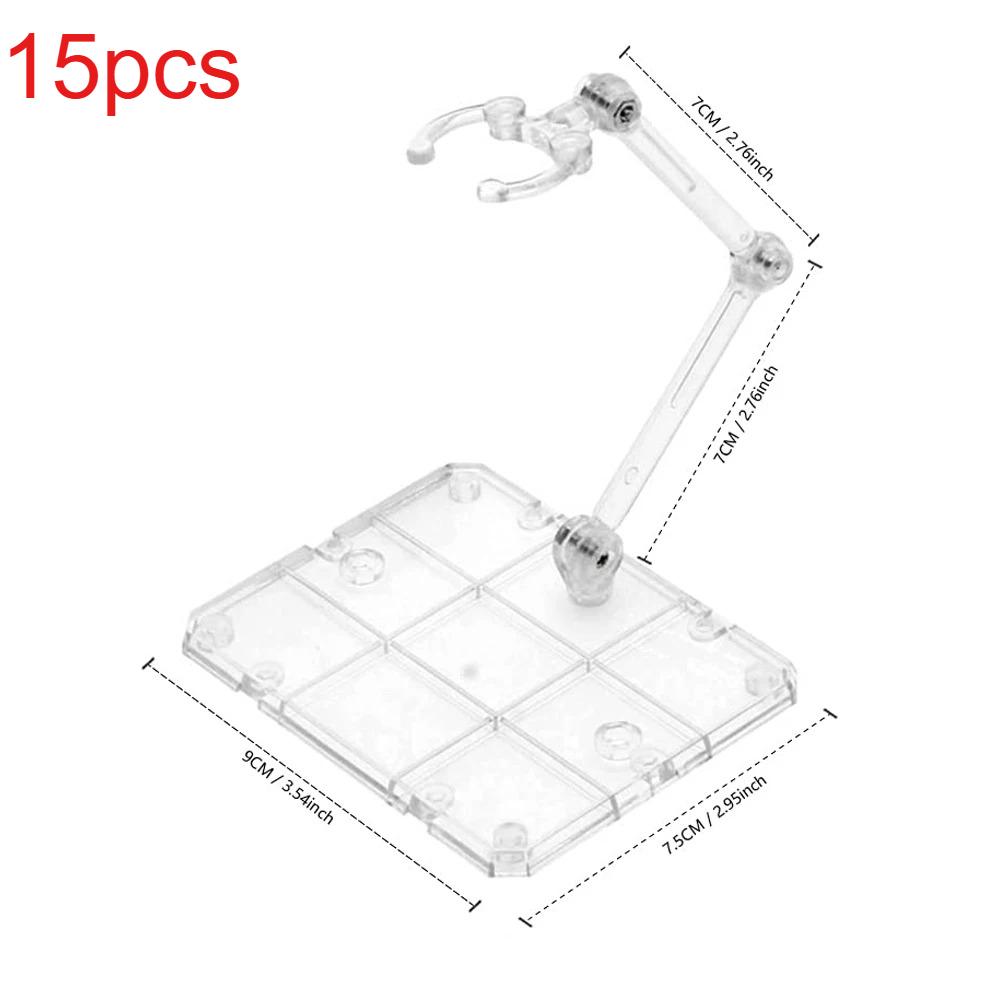 5/10/15pcs Clear Action Figure Stand,Display Holder Base Doll Model Figure Support Stand For Hg Shf Rg Sd Gundam 1/144 Toy