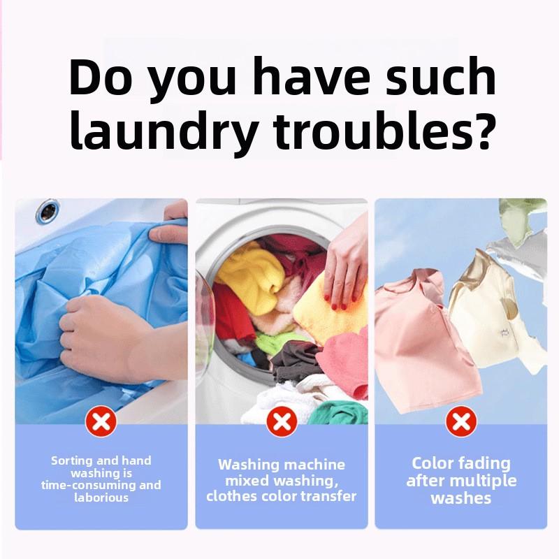 Anti-staining Laundry Absorbent Sheets, Anti-staining Towels, Color-mixing Paper for Clothes, Home Laundry Sheets