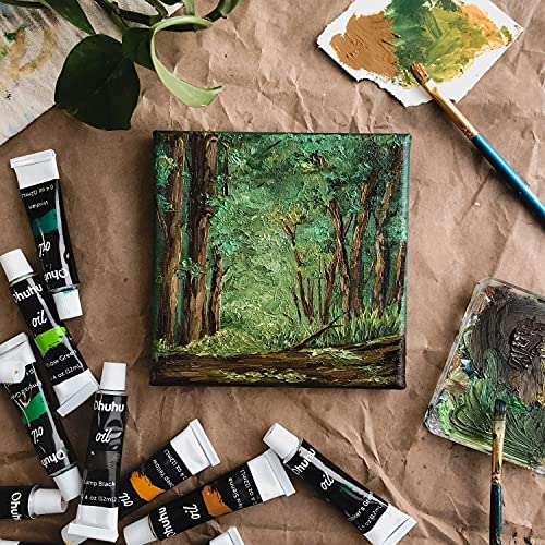 Ohuhu Oil Paint Set, 36 Colors, Oil Paints, Painting Supplies, Beginners, Adults, Boys, Girls, 12ml