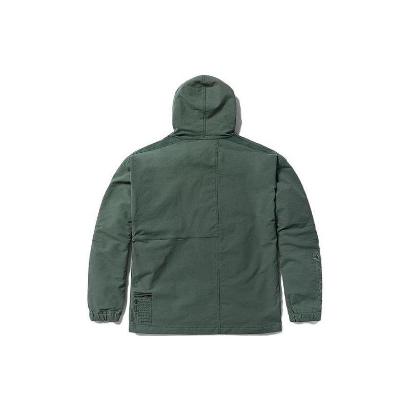 Timberland Solid Color Fleece Thick Loose Hooded Sweatshirt Unisex Sweatshirt Balsam-Green A619D-392