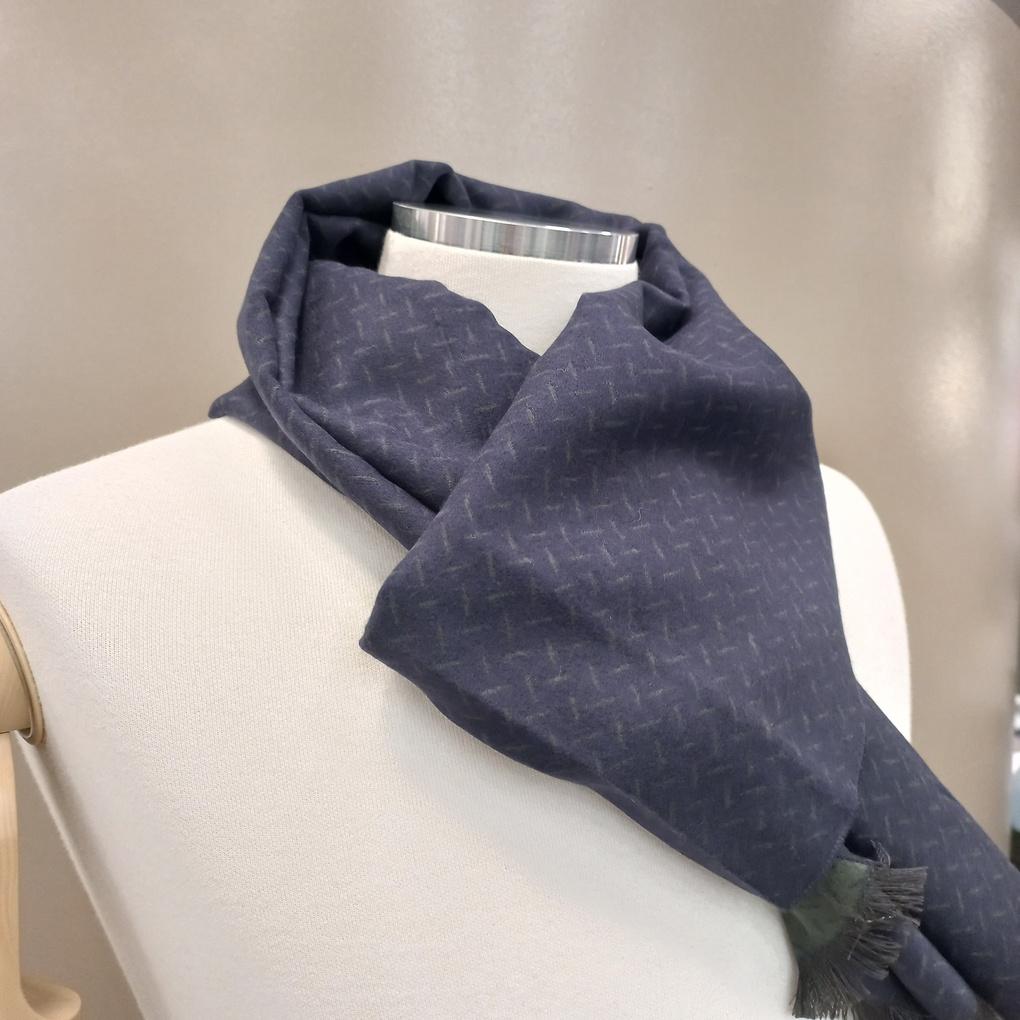 Men's Winter Lightweight and Warm TR Fleece Check Muffler RN4C032