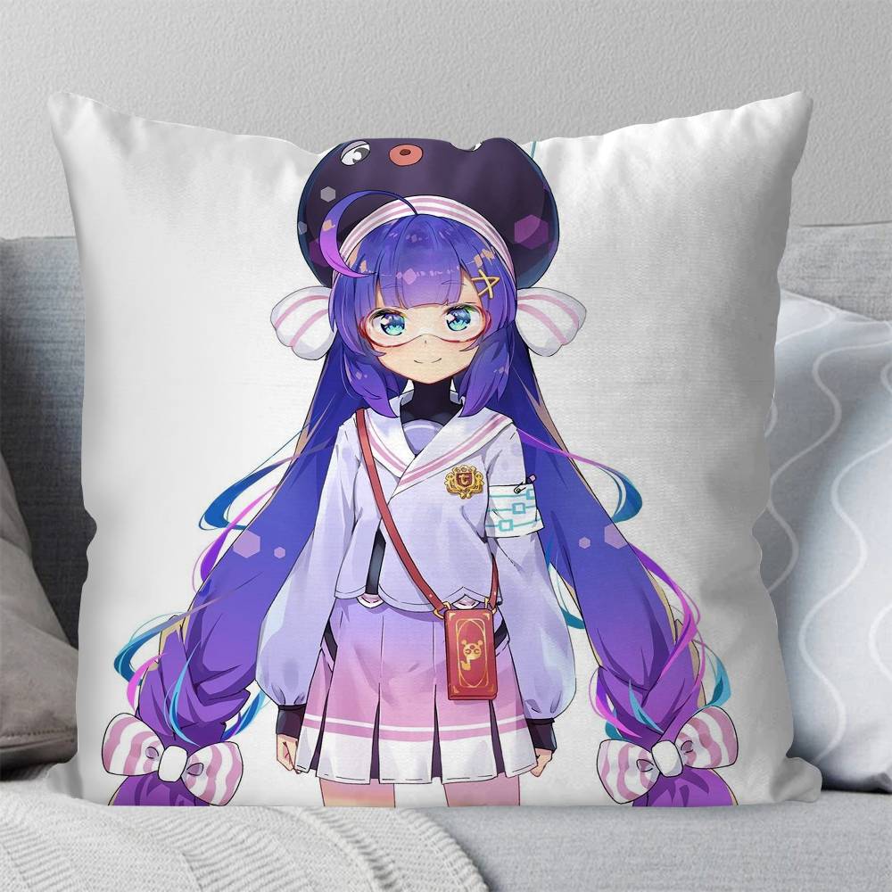 Virtual Singer OOtomachi Una Pillow Case Fashion Square Pillowcase Bedroom Sofa Room Ins Decoration Leisure