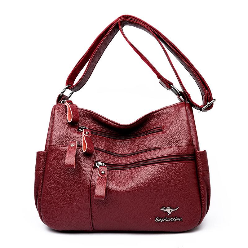 Módní velkokapacitní taška pro maminky středního věku, crossbody taška, dámská taška přes jedno rameno