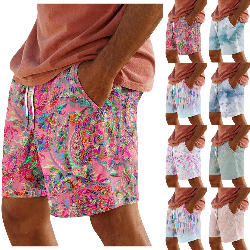 Pánské sportovní bavlněné plátno Ležérní volné šortky Ležérní Kapesní Jogging šortky Kalhoty