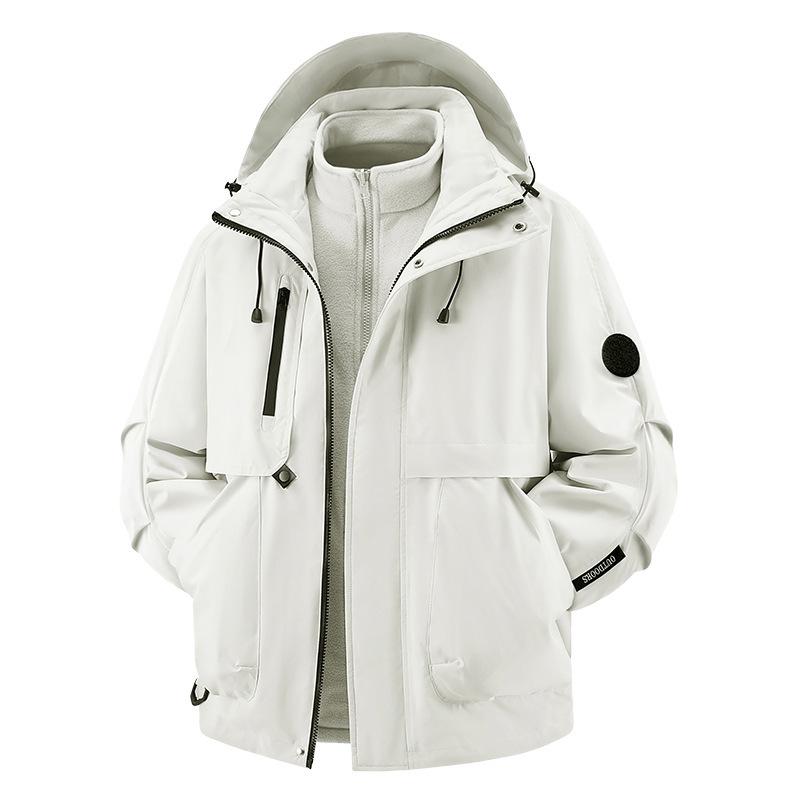 2025 Men's Three-in-One Waterproof Windproof Hiking Jacket