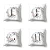 Polyester Pillowcase Simple and Fresh Xiaohua Home Furnishing 26 English Letter Printed Waist Cushion Pillowcase
