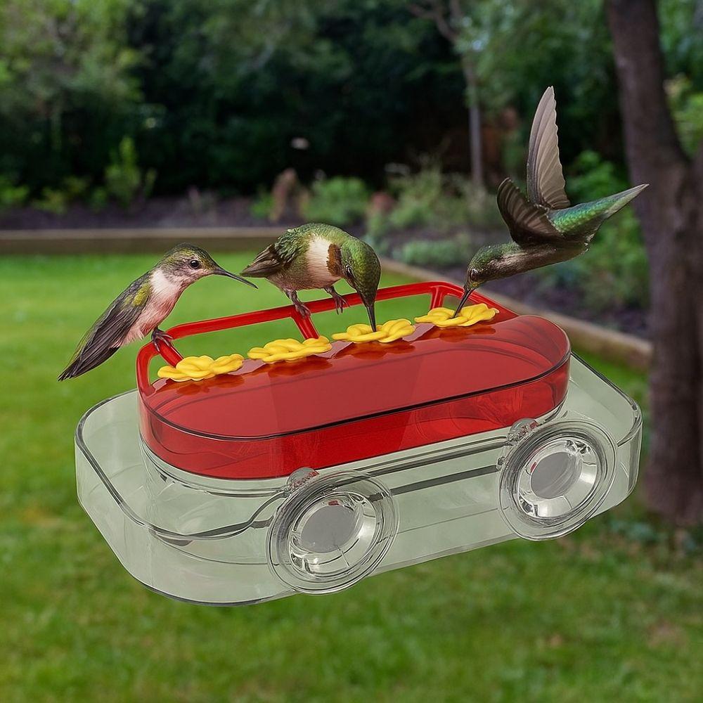 Refillable Hummingbird Feeder Suction Cups Hummingbird Water Dispenser Bird Water Station  Garden