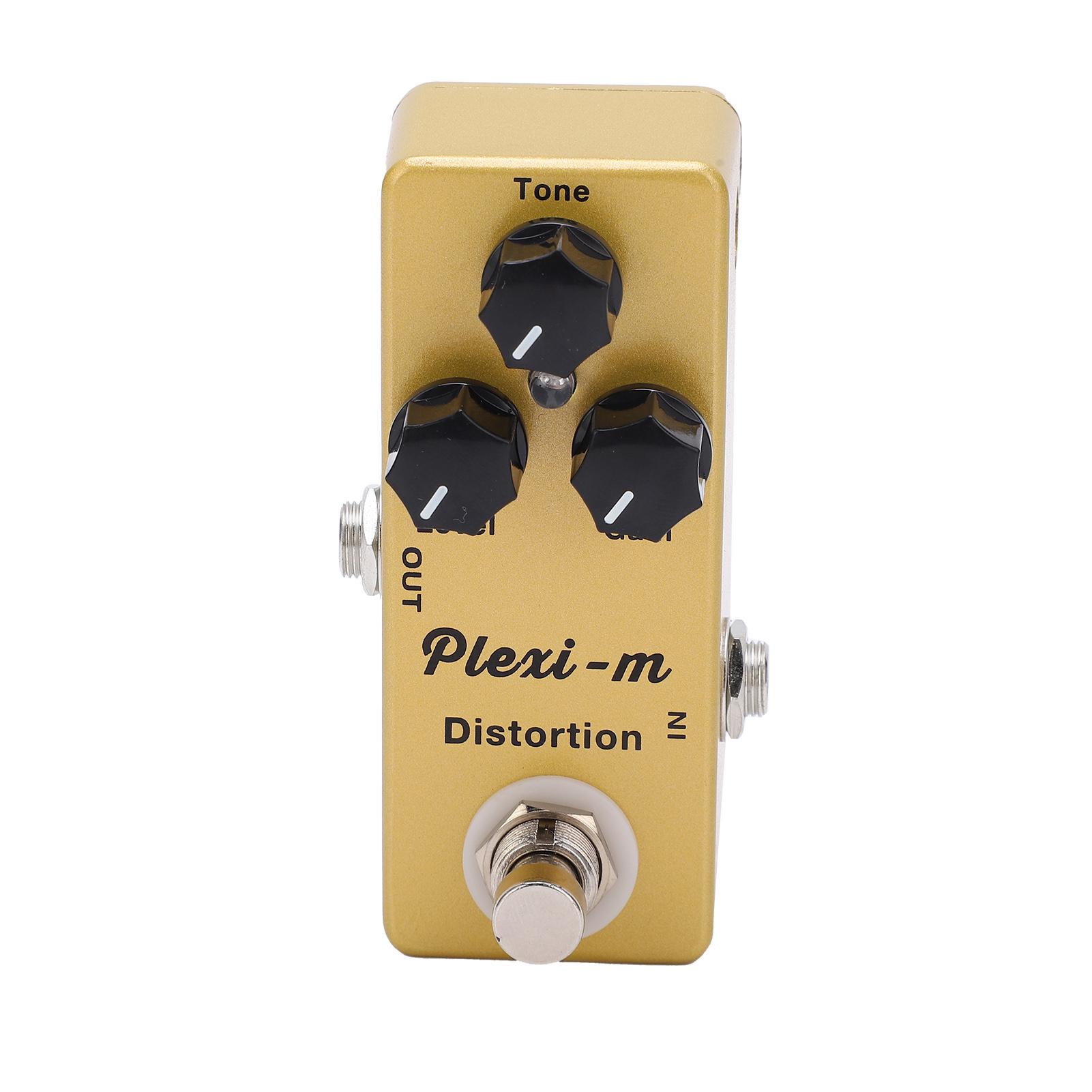 

Гитарный эффект Fuzz Overload Distortion Pedal Metal Golden True Bypass Switch для электрической бас-гитары