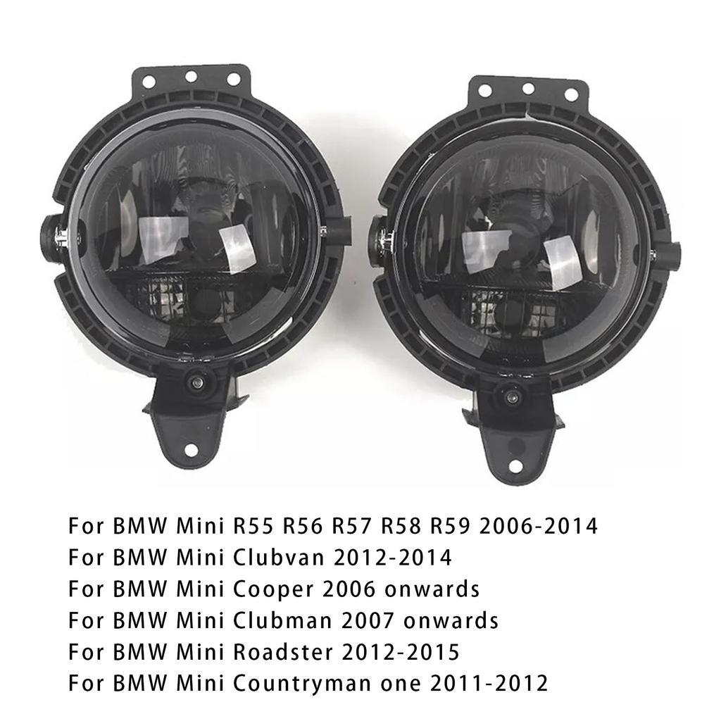 Pair Front Bumper Fog Light For Mini R55 R56 R58 R59 R60 63172751295 Smoke Lens