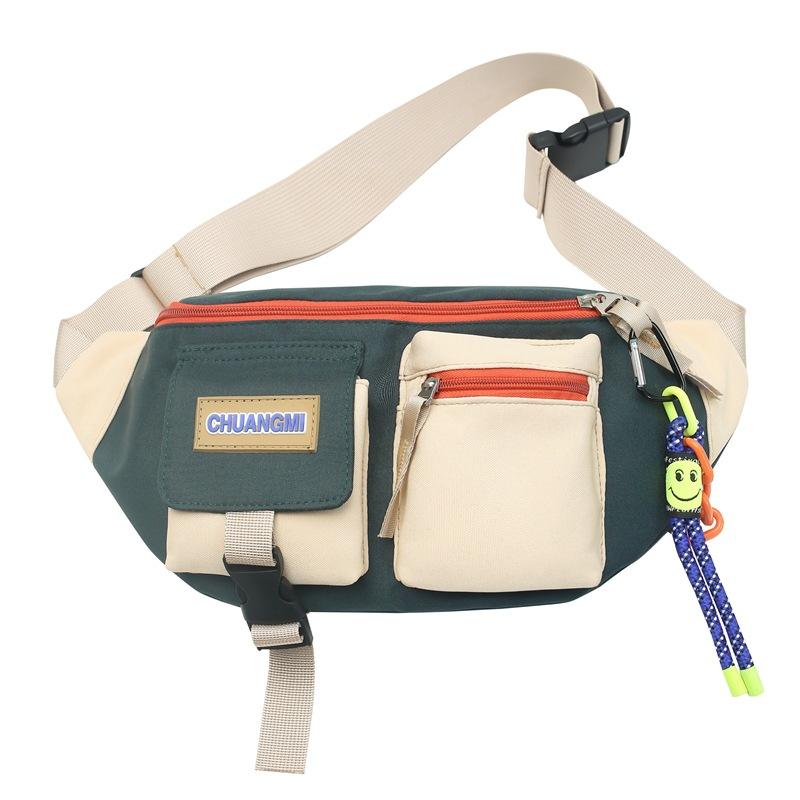 Fargeblokk Skulderveske Crossbody-veske Sports Brystveske Casual Liten Satchel-veske For Menn