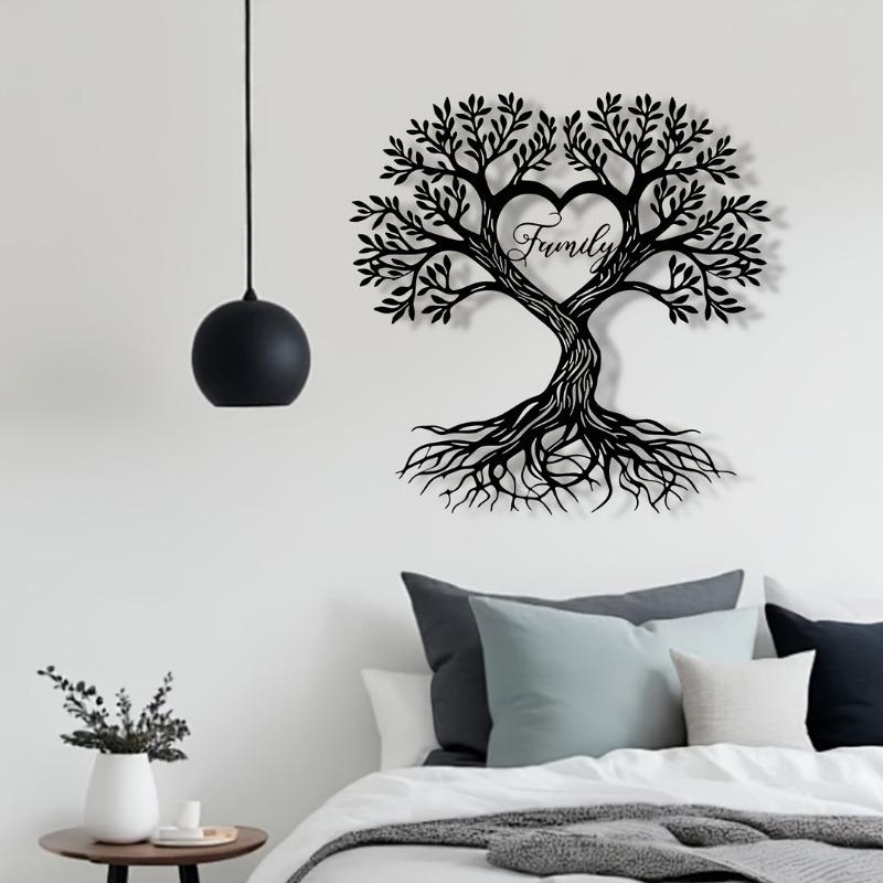 1PC creative love tree plastic art wall hanging, modern simple wall decoration, romantic home decoration