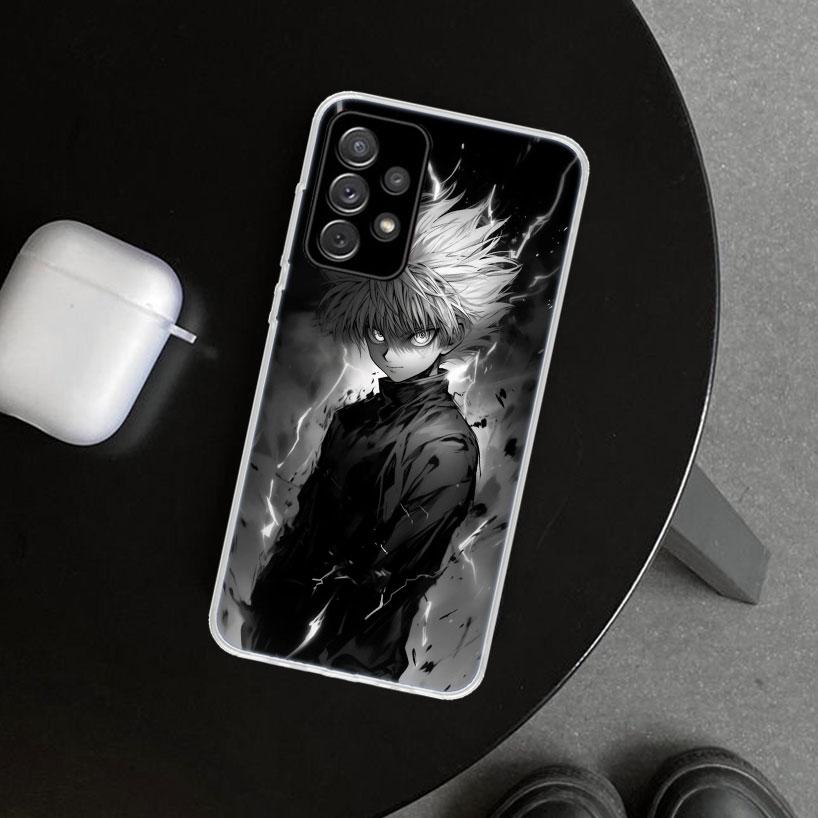 Huner X-Hunters Killua Phone Case Cover for Samsung Galaxy A12 A22 A32 A52 A72 A02S A51 A50S A31 A20S A10S Note 20 Ultra 10 Plus